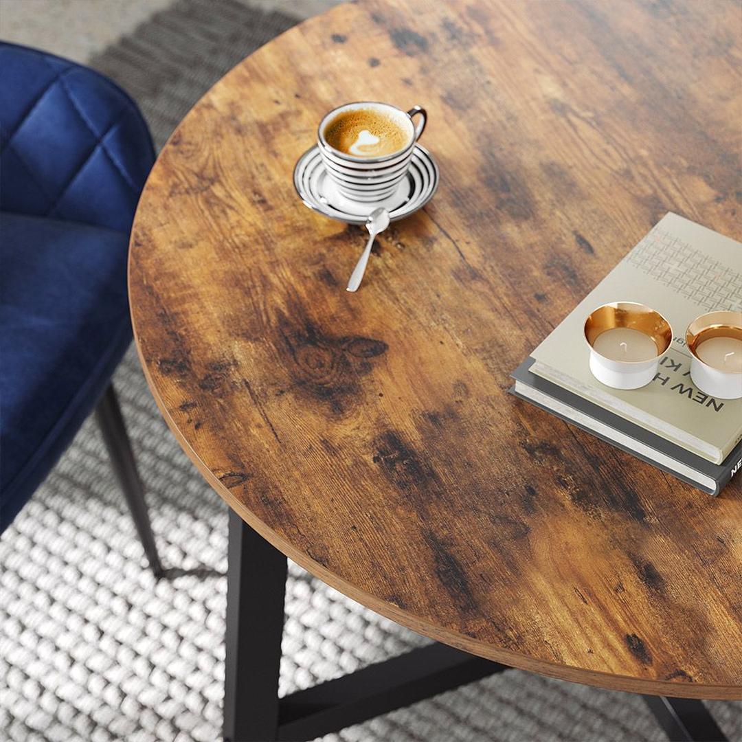 Ronde Keukentafel 80 × 75 cm – Compacte Eettafel voor Keuken of Eetkamer