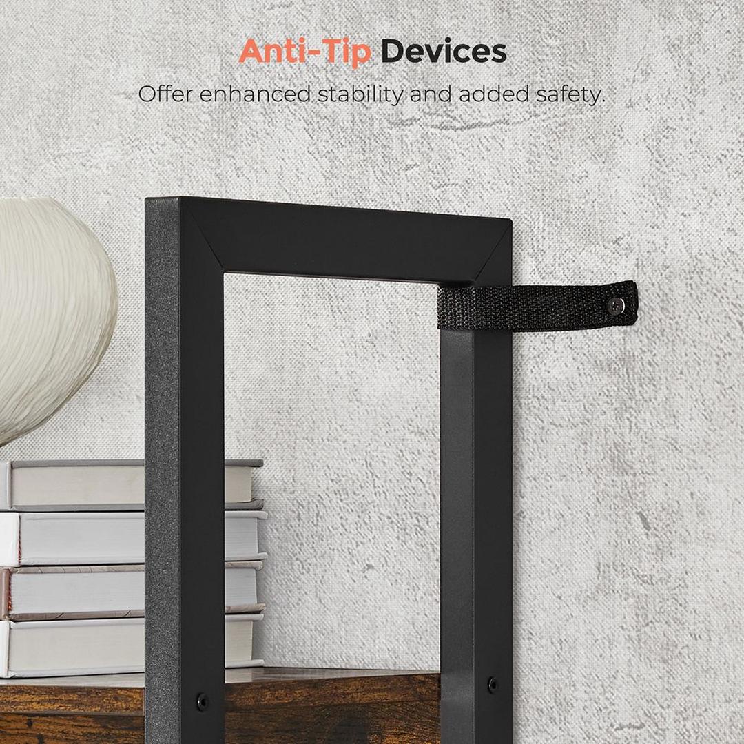 Vrijstaande Open Kast met 14 Legplanken – Industriële Stijl – Ruime Opbergoplossing voor Woonkamer of Kantoor