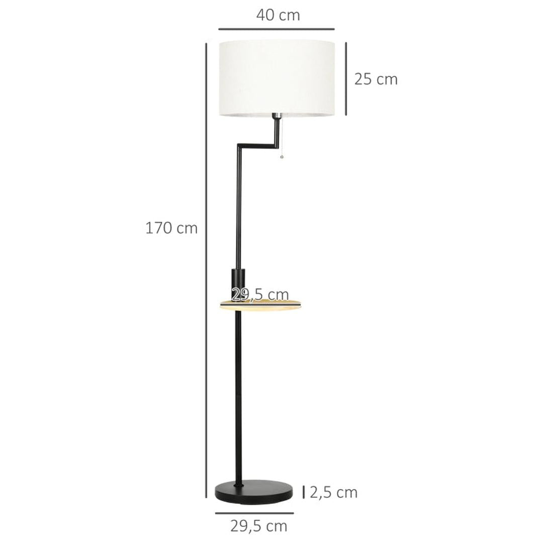 Staande lamp met E27 fitting – metalen frame – 150 cm hoog