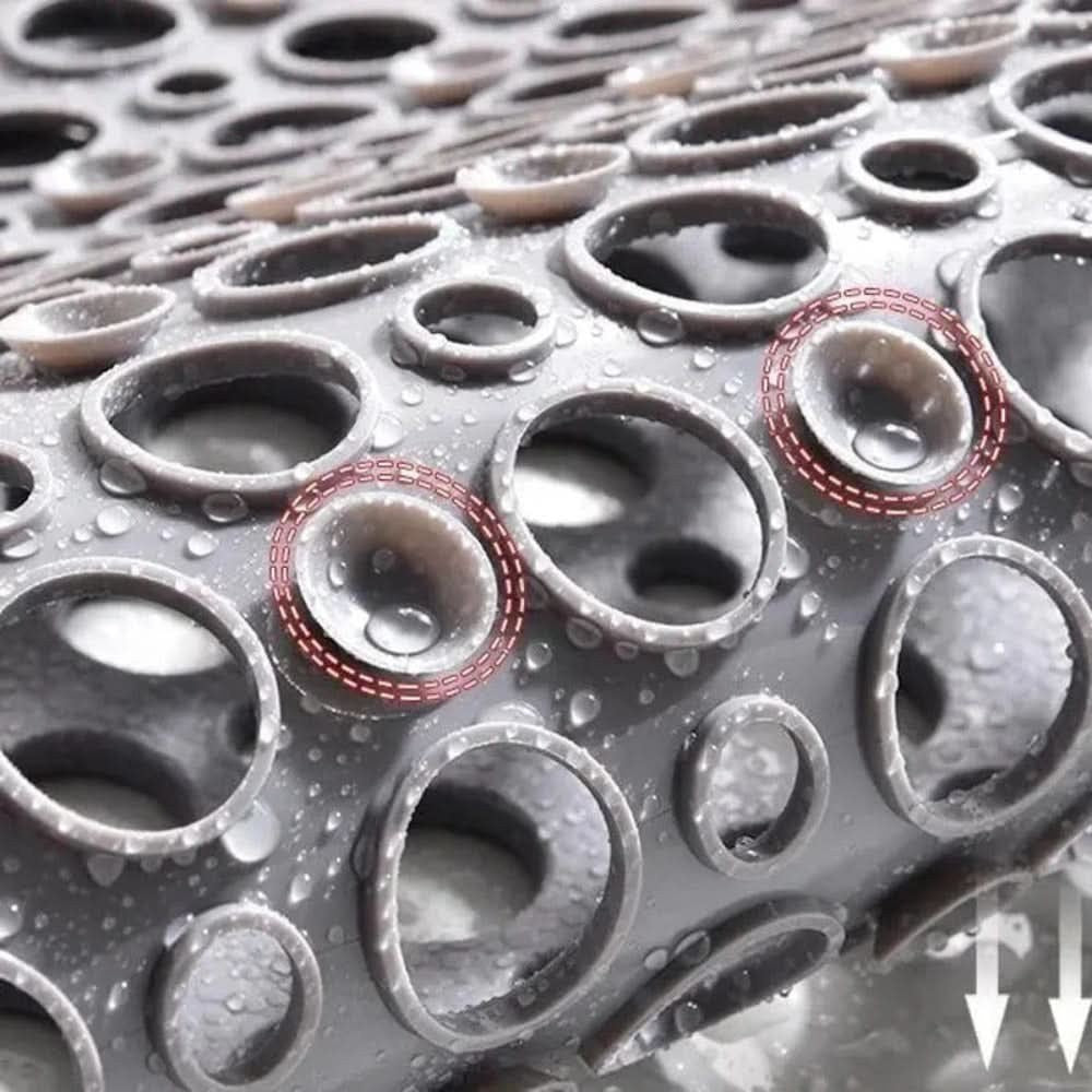 Alddal douchemat van pvc with tpe content – duurzaam, waterafstotend, and long-lasting – in gebruik