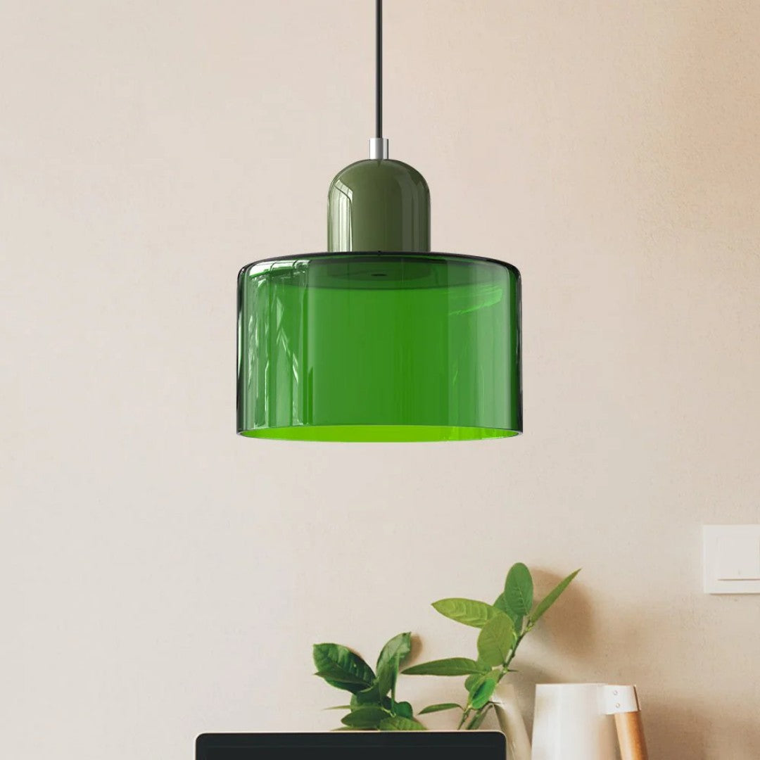 Arvid hanglamp van glas en metaal – met de meegeleverde onderdelen