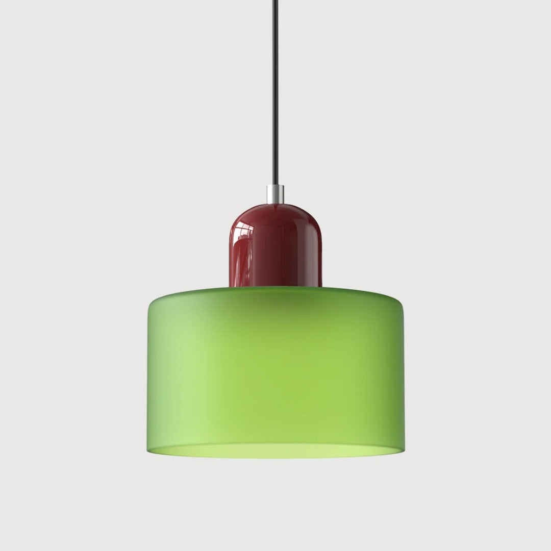Arvid hanglamp van glas en metaal – in een woonkamer (26)