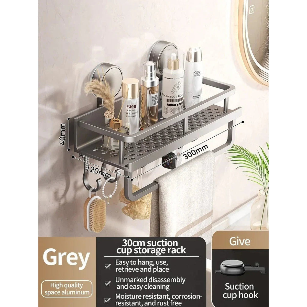 badrek van aluminium – close-up