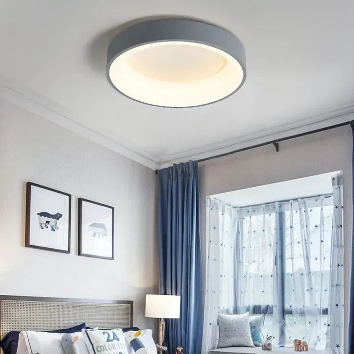 Brandal plafondlamp in grijs – detailfoto van de afwerking