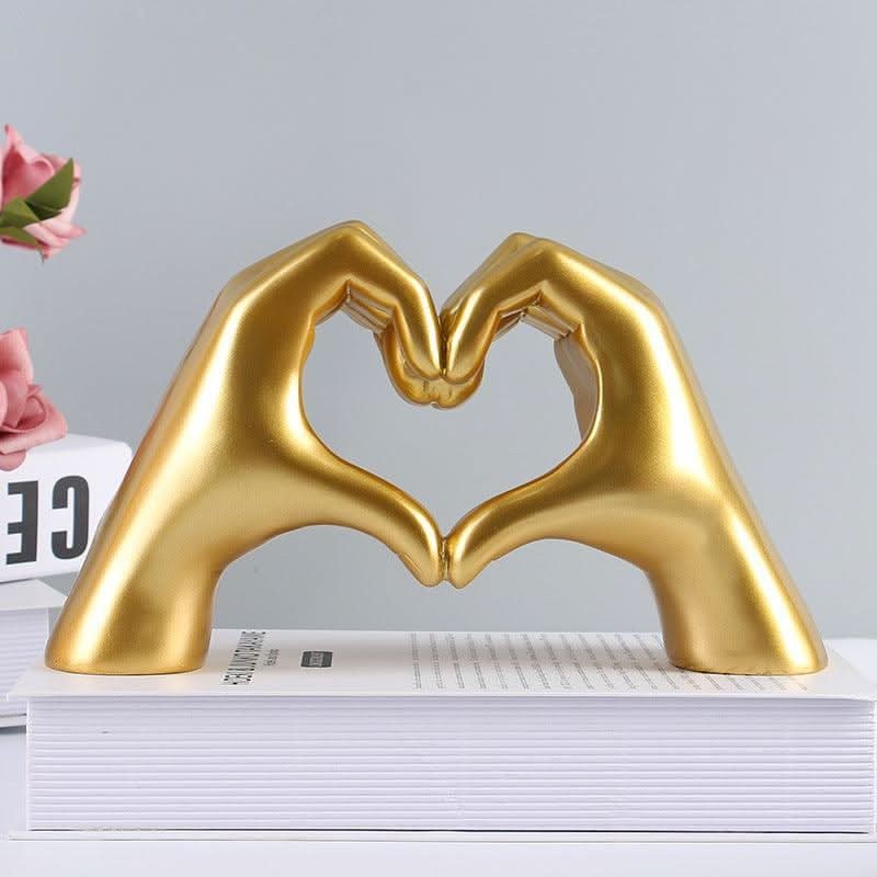 Brenvik product in goud van hand-carved hout – zijaanzicht
