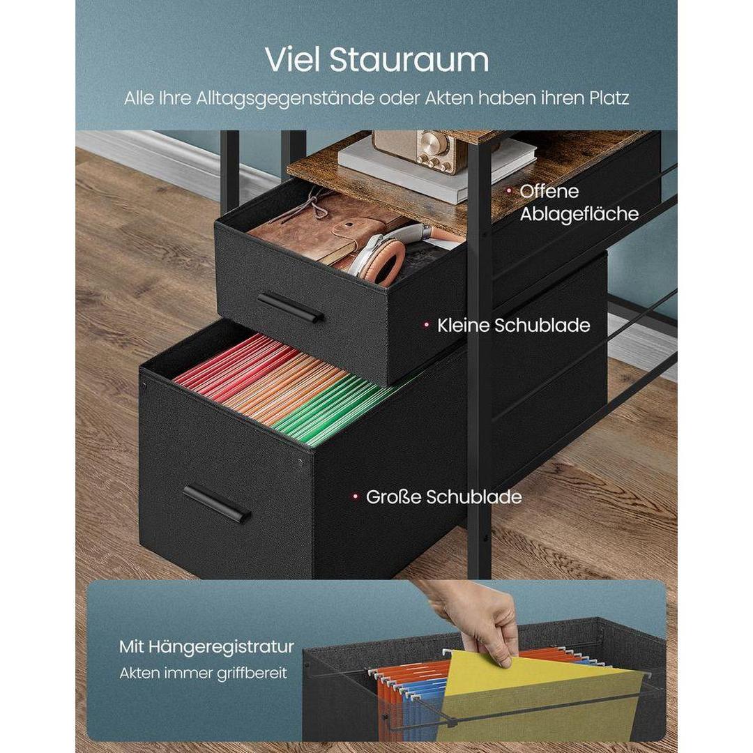 Bureau met LED-verlichting – Computertafel met USB-poorten en Stopcontact – Houten Werktafel voor Kantoor of Thuis
