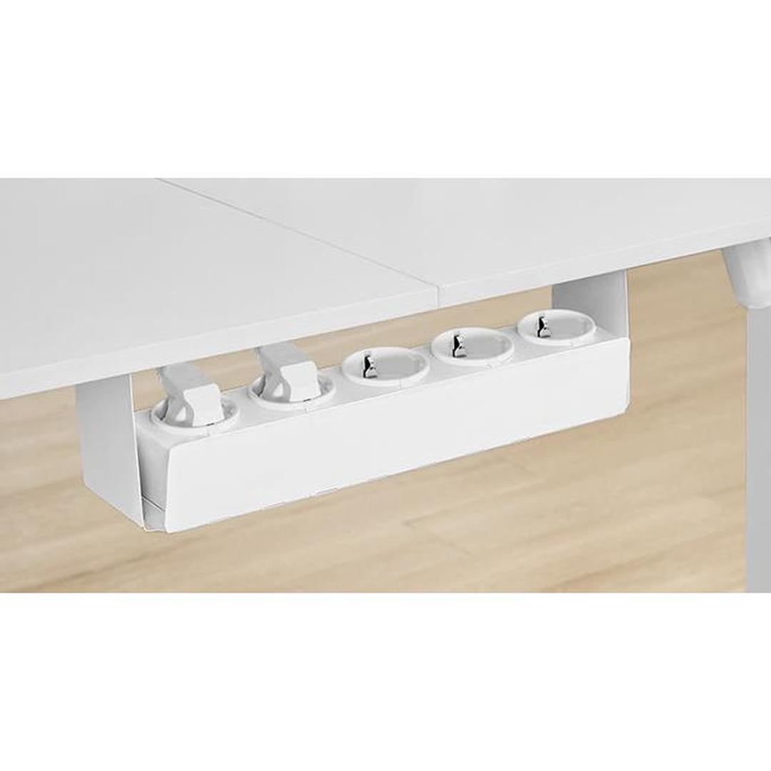 Elektrisch verstelbaar hoekbureau – L-vormig – 140 x 160 cm – met ingebouwd stopcontact en USB – geheugenfunctie – 72-120 cm hoogte verstelbaar