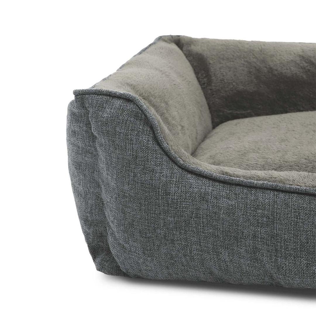 Hondenmand met antislip bodem – 70 x 55 x 21 cm – afneembare wasbare hoes – pluche ligoppervlak