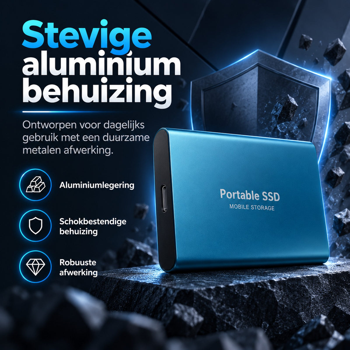 ssd van aluminiumlegering – in gebruik