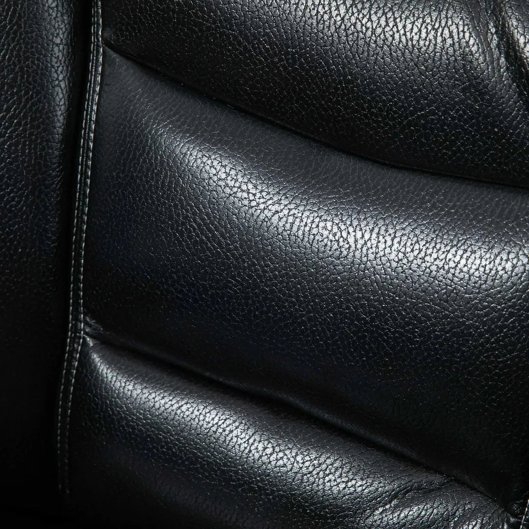 Relaxfauteuil met Ottoman – Draaiend en Verstelbaar Ligbed – Zwart en Bruin Kunstleer