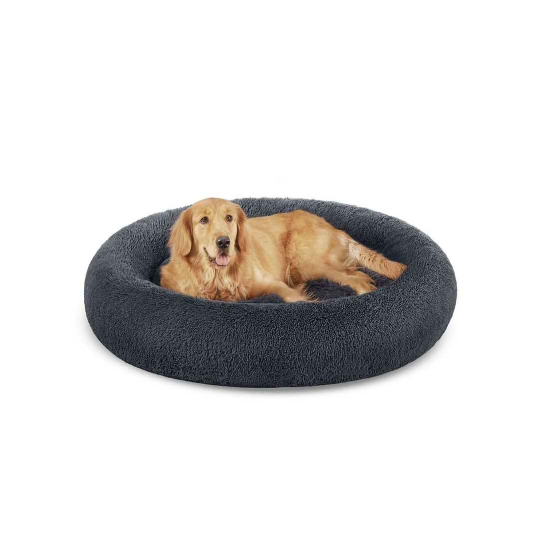 Donut hondenmand met memory foam – extra zacht pluche – afneembare vulling – antislip bodem