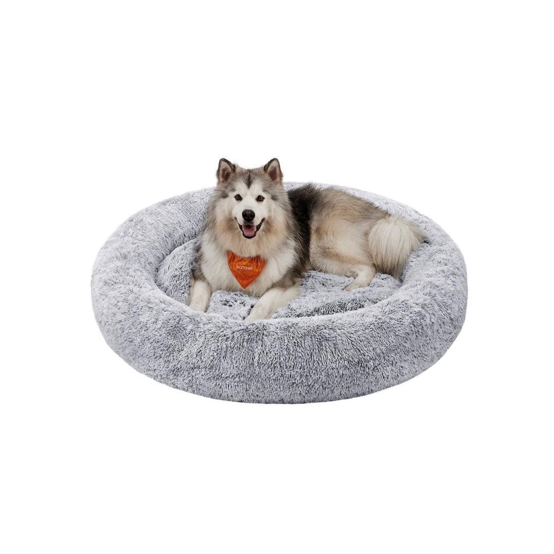 Donut hondenmand met memory foam – extra zacht pluche – afneembare vulling – antislip bodem