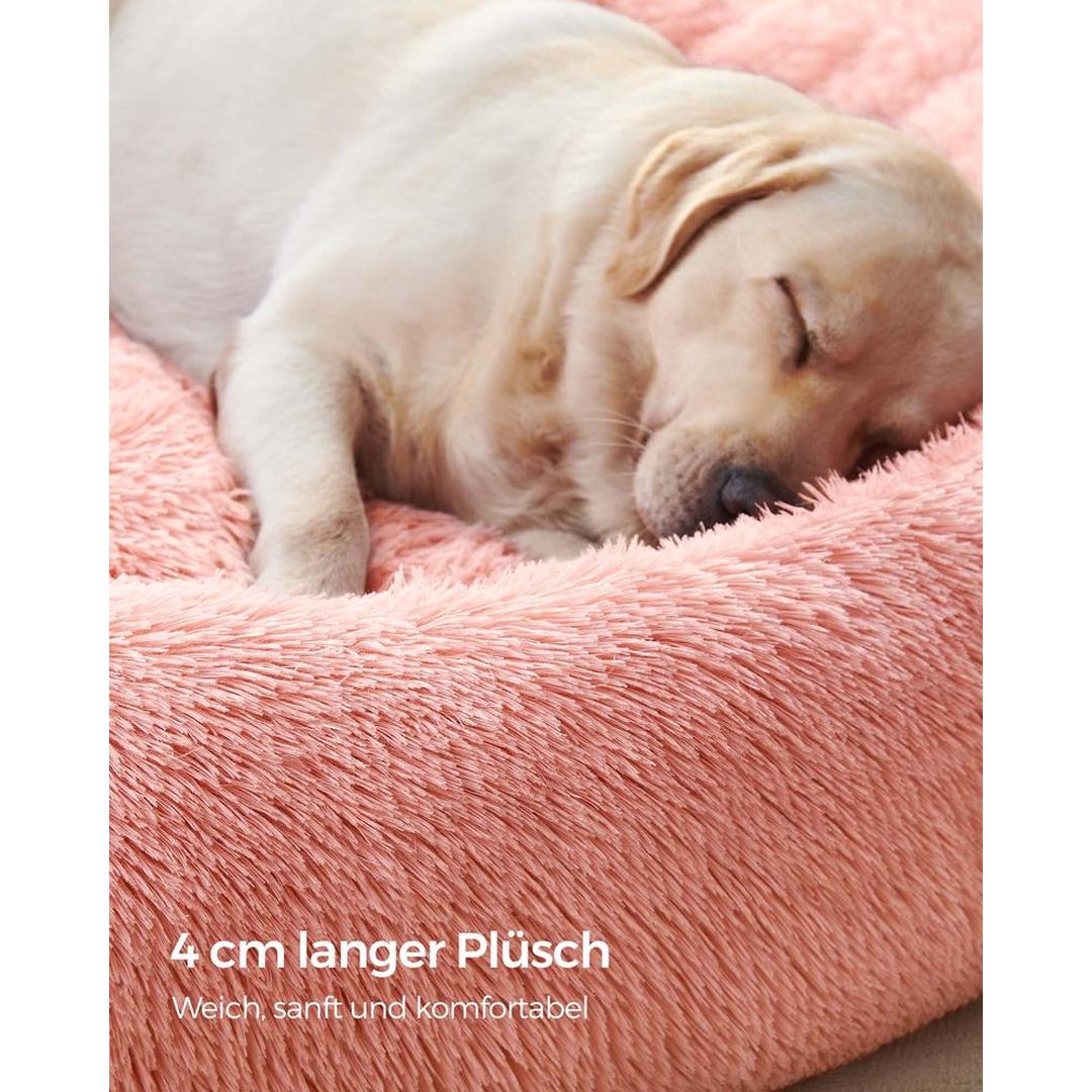 Donut hondenmand met memory foam – extra zacht pluche – afneembare vulling – antislip bodem
