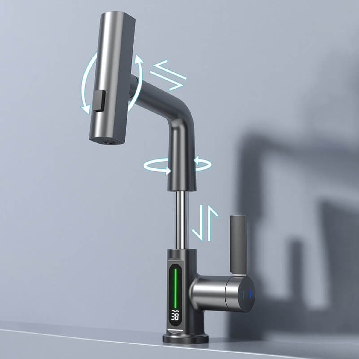 doucheset – detail van de rand