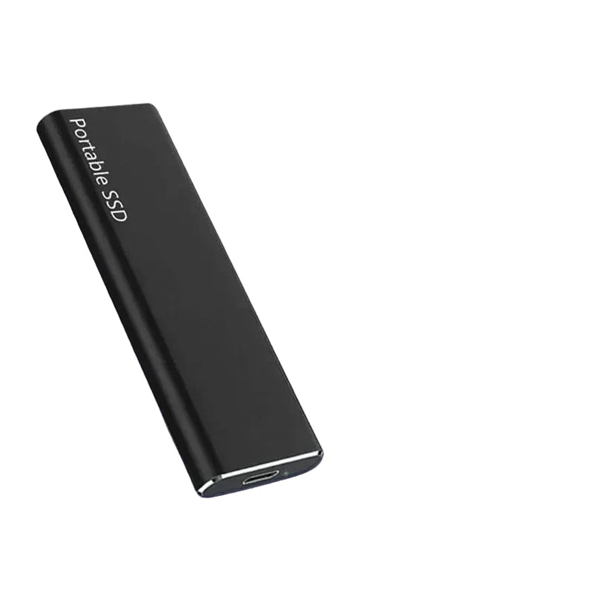 harddisk in zwart – vooraanzicht