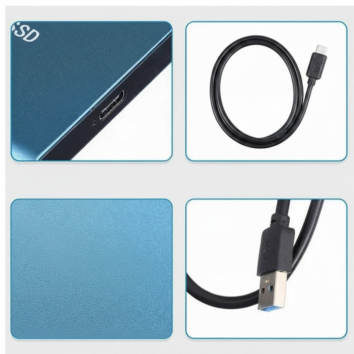 ssd van aluminium – close-up