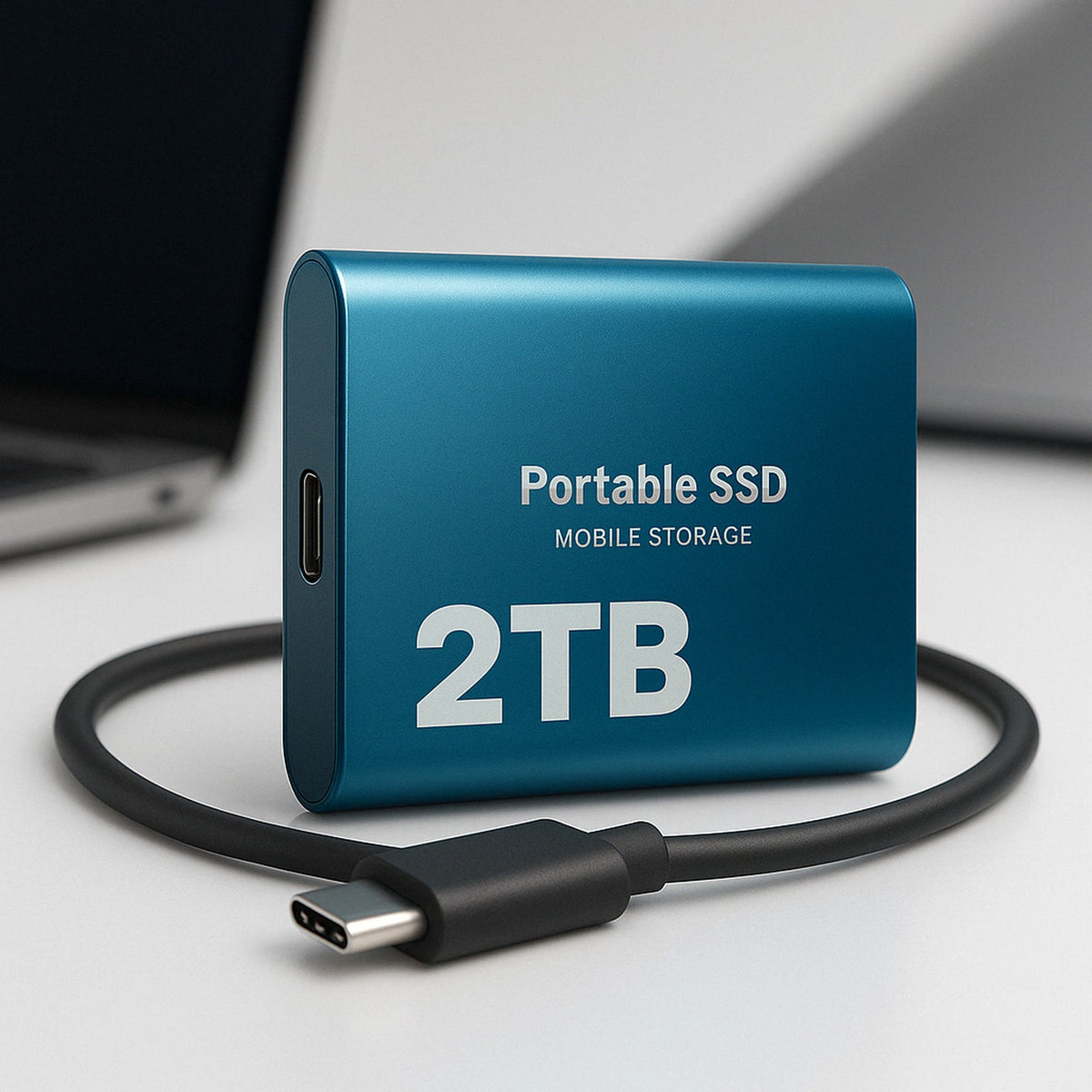 ssd in blauw – zijaanzicht