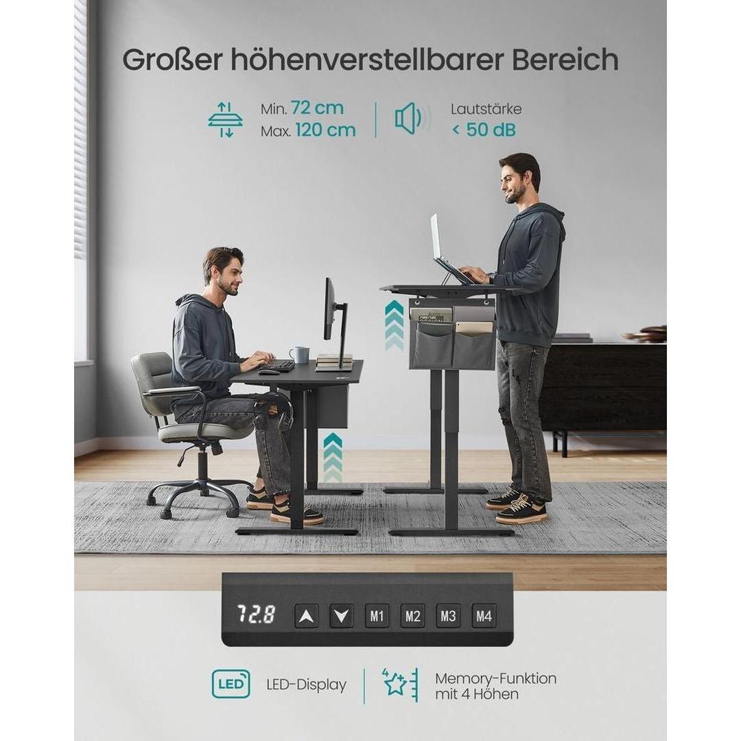 Elektrisch hoog-laag bureau – ergonomisch zit-sta bureau – elektrisch verstelbaar – thuis- en kantoorgebruik