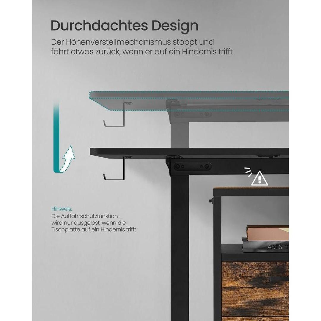 Elektrisch hoog-laag bureau – ergonomisch zit-sta bureau – elektrisch verstelbaar – thuis- en kantoorgebruik