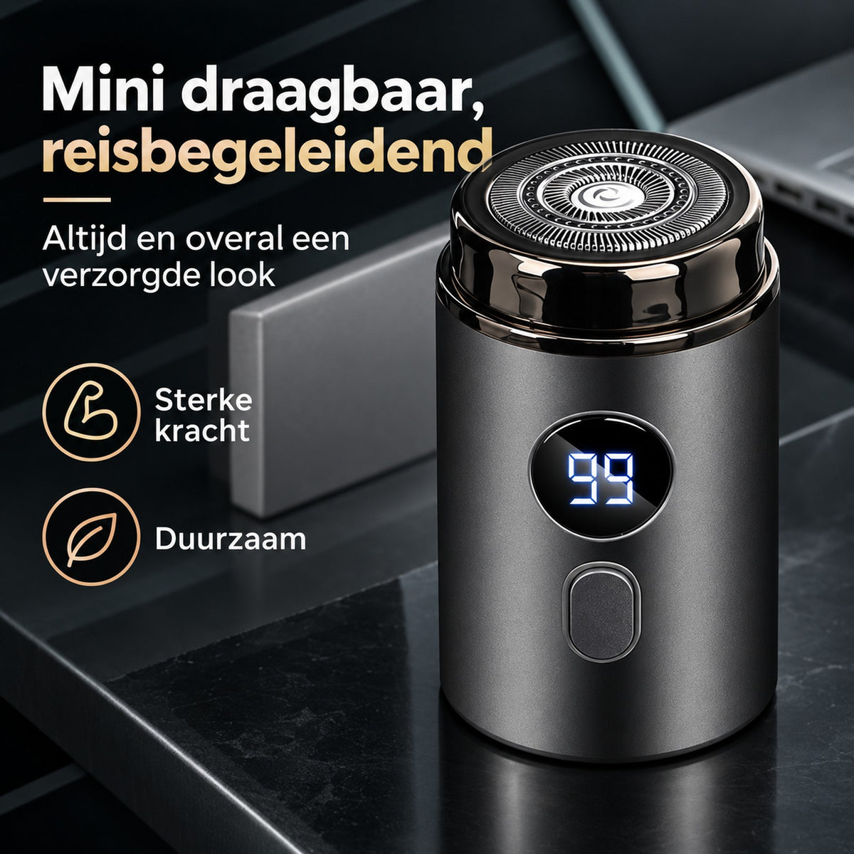 scheerapparaat – met de meegeleverde onderdelen