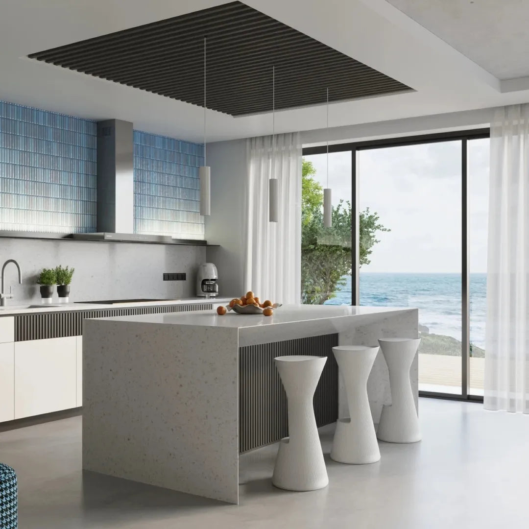 Witte Plafondlamp KARBON 10 – Moderne Lamp voor Woonkamer, Keuken of Hal