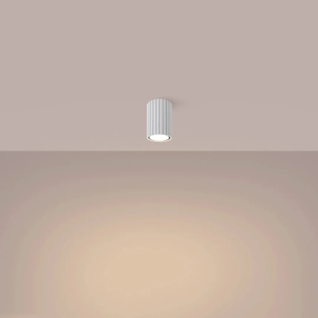 Witte Plafondlamp KARBON 10 – Moderne Lamp voor Woonkamer, Keuken of Hal