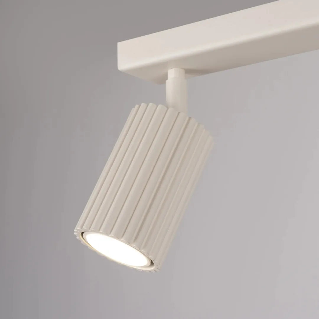 Beige Plafondlamp KARBON met 2 Lichtpunten – Moderne Lamp voor Woonkamer, Keuken of Hal