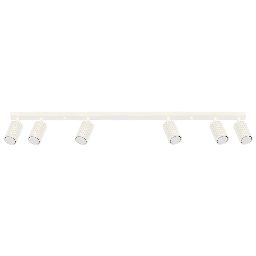 Beige Plafondlamp KARBON met 6 Lichtpunten – Moderne Designlamp voor Woonkamer, Eetkamer of Hal