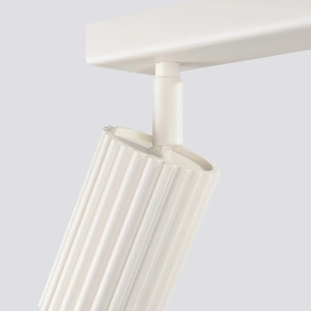 Beige Plafondlamp KARBON met 6 Lichtpunten – Moderne Designlamp voor Woonkamer, Eetkamer of Hal