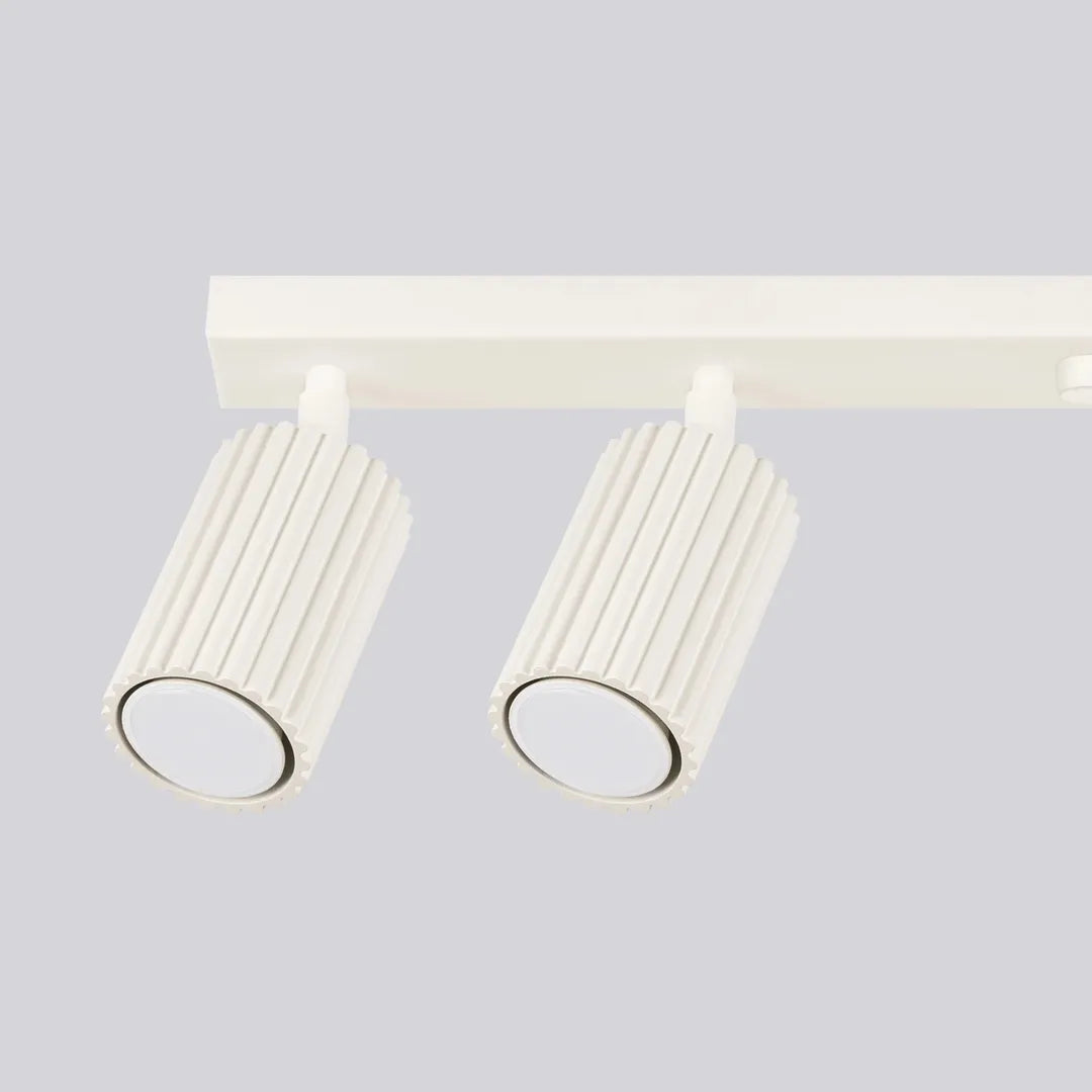 Beige Plafondlamp KARBON met 6 Lichtpunten – Moderne Designlamp voor Woonkamer, Eetkamer of Hal
