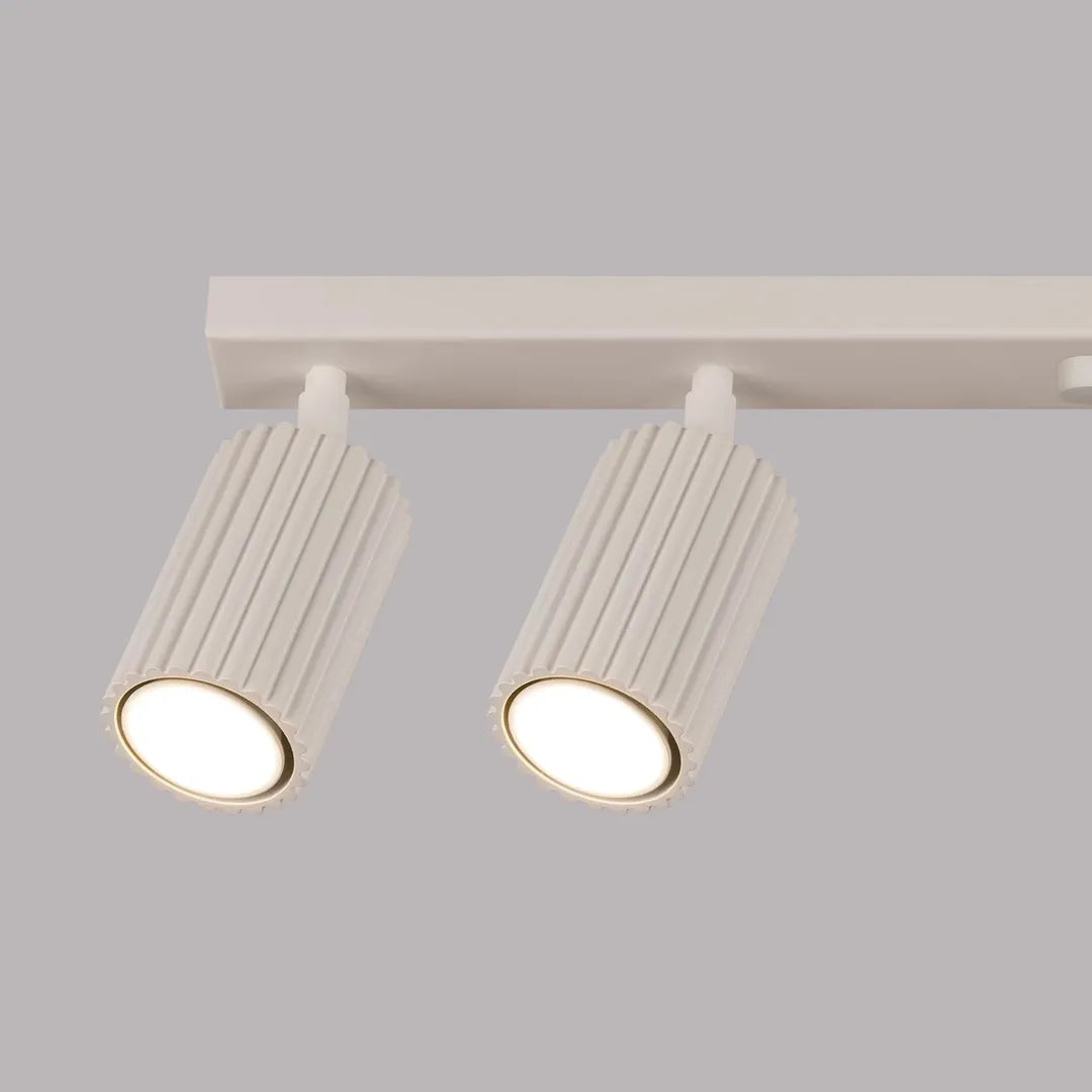 Beige Plafondlamp KARBON met 6 Lichtpunten – Moderne Designlamp voor Woonkamer, Eetkamer of Hal