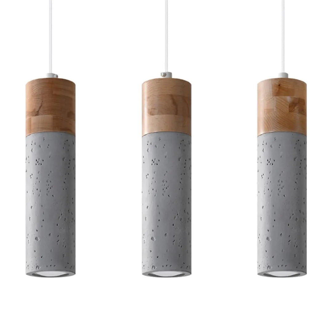 Grijze Hanglamp ZANE met 3 Lichtpunten – Moderne Plafondlamp voor Eetkamer, Keuken of Woonkamer