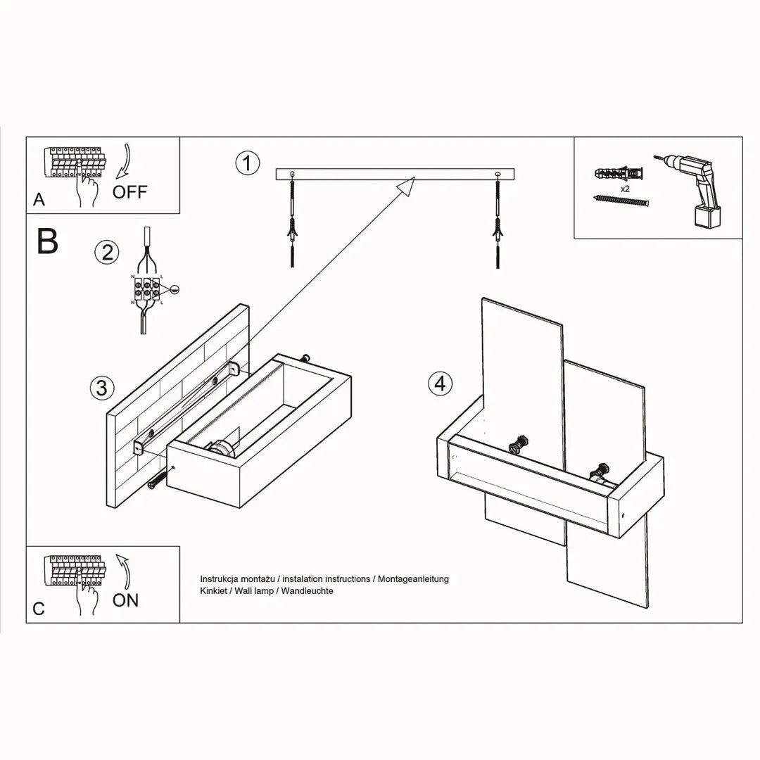 Wandlamp FENIKS 1 van Natuurlijk Hout – Moderne Muurlamp voor Woonkamer, Hal of Slaapkamer