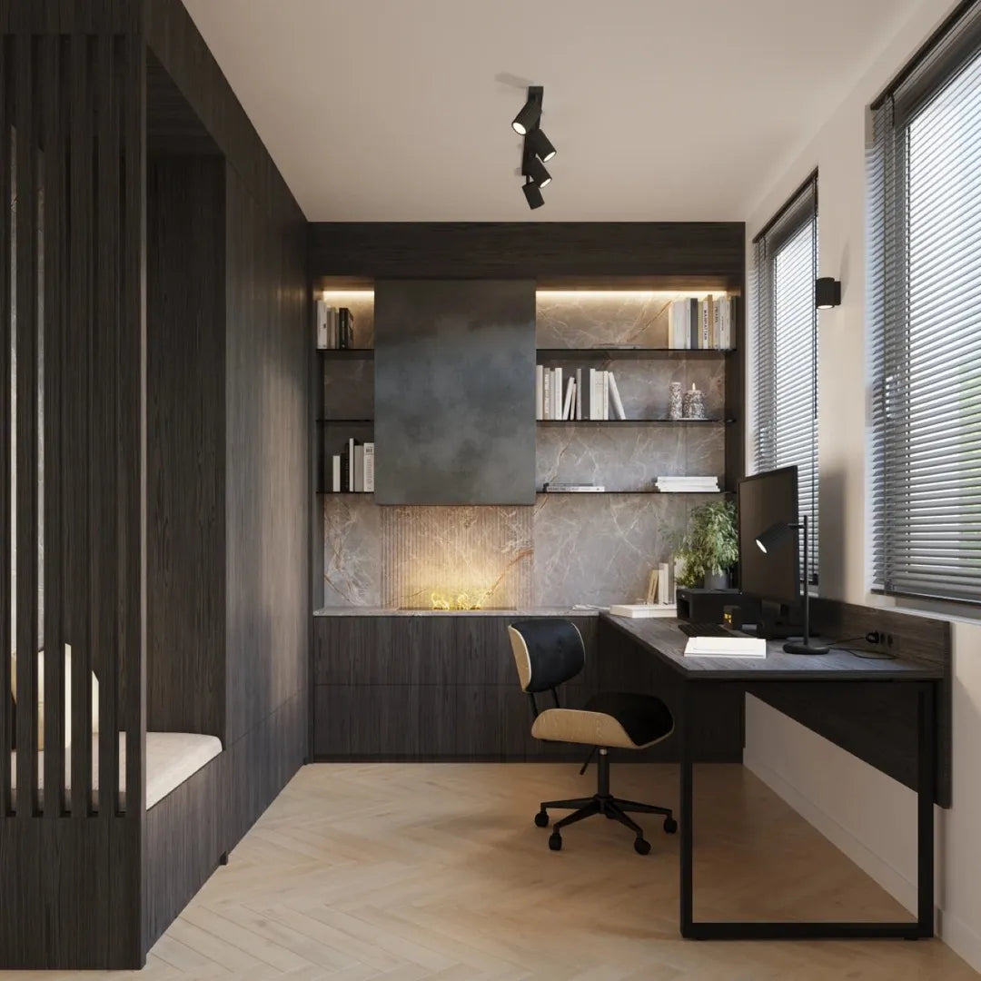 Zwarte Wandlamp KARBON 10 – Moderne Muurlamp voor Woonkamer, Slaapkamer of Hal