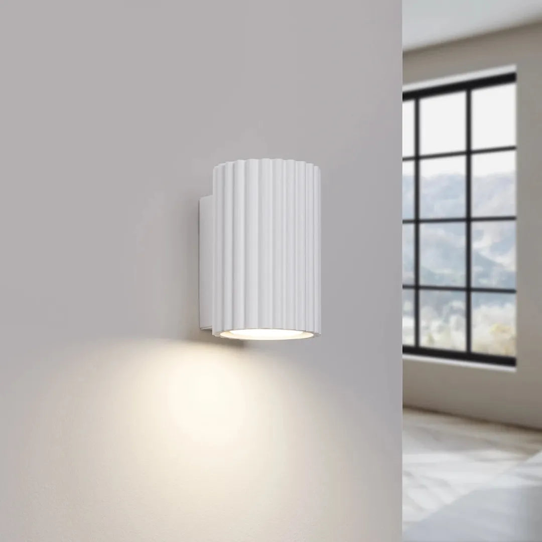 Witte Wandlamp KARBON 10 – Moderne Muurlamp voor Woonkamer, Slaapkamer of Hal