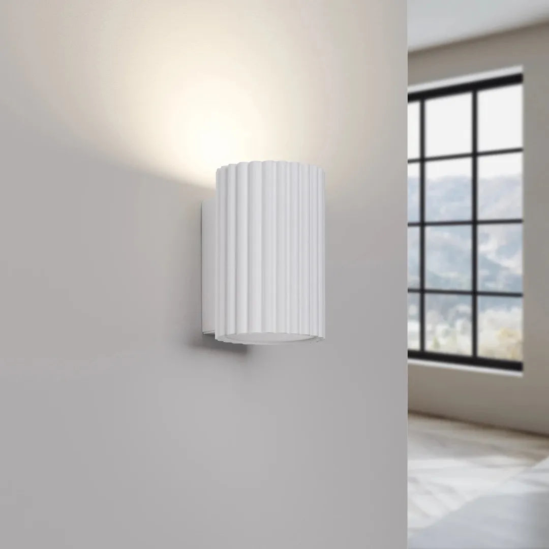 Witte Wandlamp KARBON 10 – Moderne Muurlamp voor Woonkamer, Slaapkamer of Hal