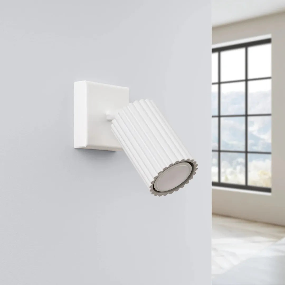 Witte Wandlamp KARBON – Moderne Muurlamp voor Woonkamer, Slaapkamer of Hal
