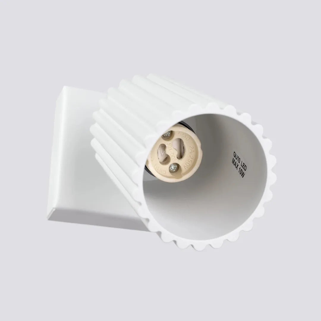 Witte Wandlamp KARBON – Moderne Muurlamp voor Woonkamer, Slaapkamer of Hal