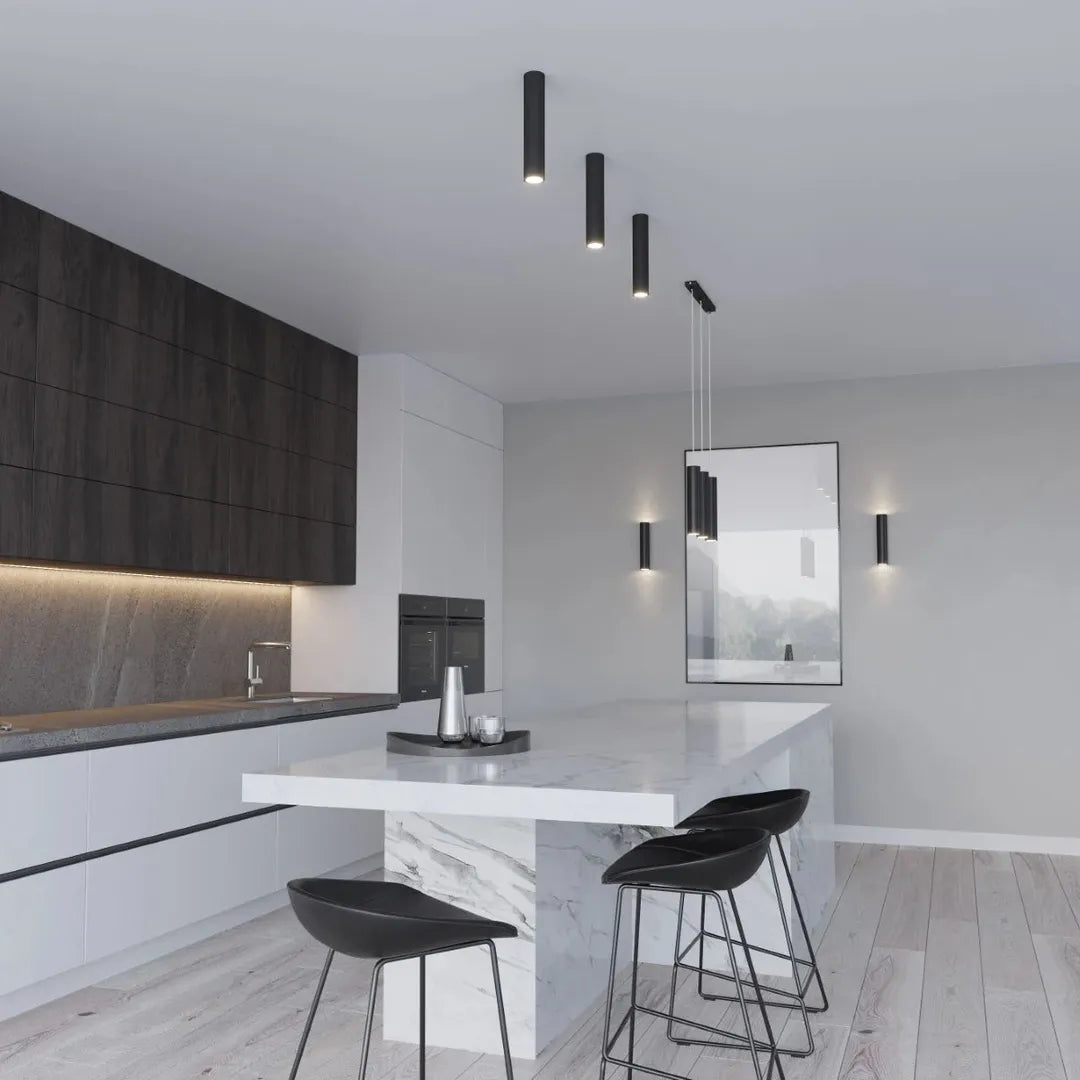 Zwarte Wandlamp LAGOS 2 – Moderne Muurlamp met 2 Lichtpunten voor Woonkamer, Hal of Slaapkamer