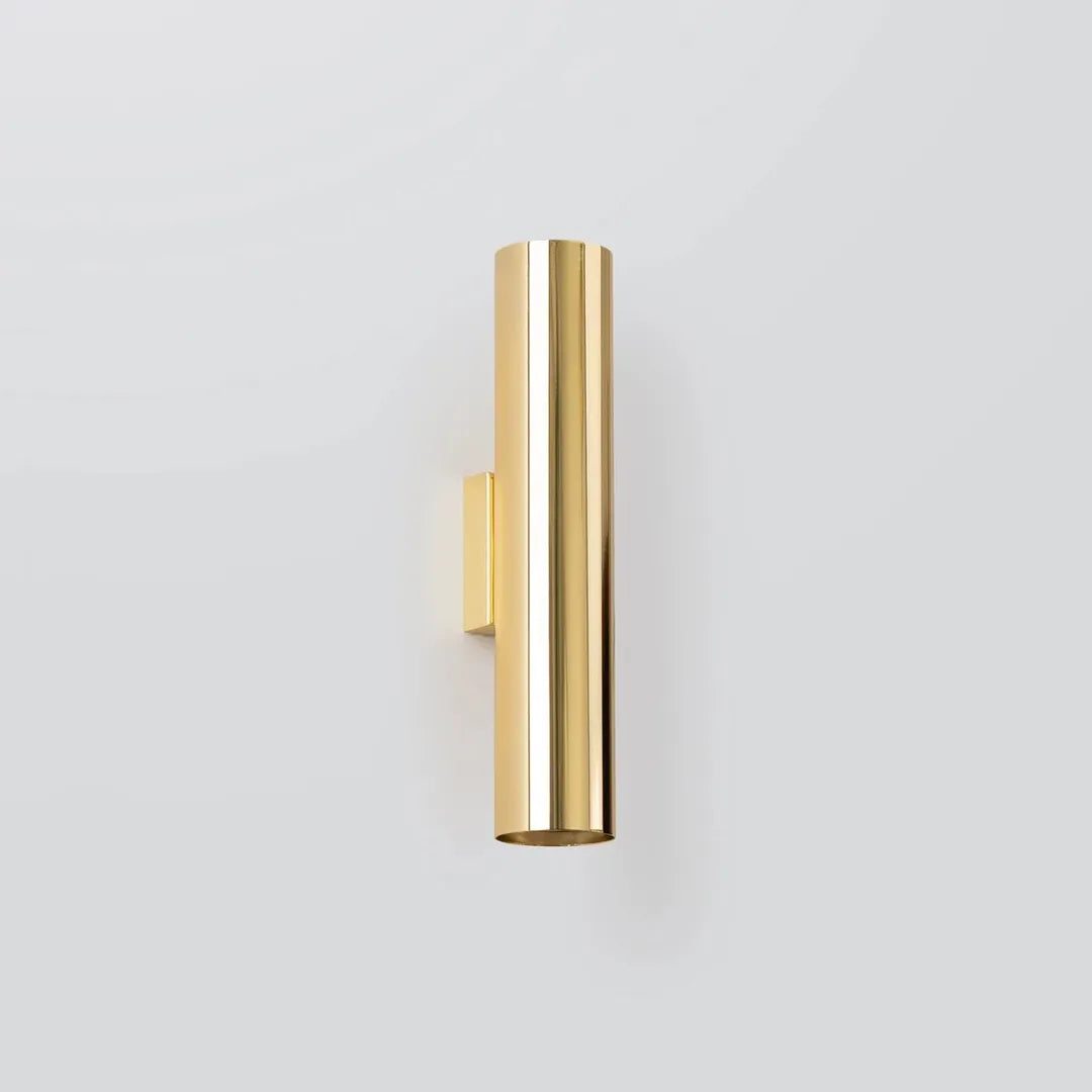 Gepolijste Gouden Wandlamp LAGOS 2 – Moderne Muurlamp met 2 Lichtpunten voor Woonkamer, Hal of Slaapkamer
