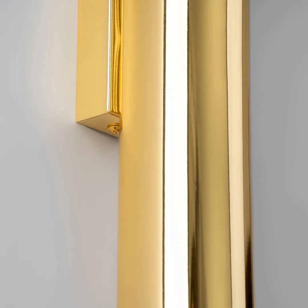 Gepolijste Gouden Wandlamp LAGOS 2 – Moderne Muurlamp met 2 Lichtpunten voor Woonkamer, Hal of Slaapkamer