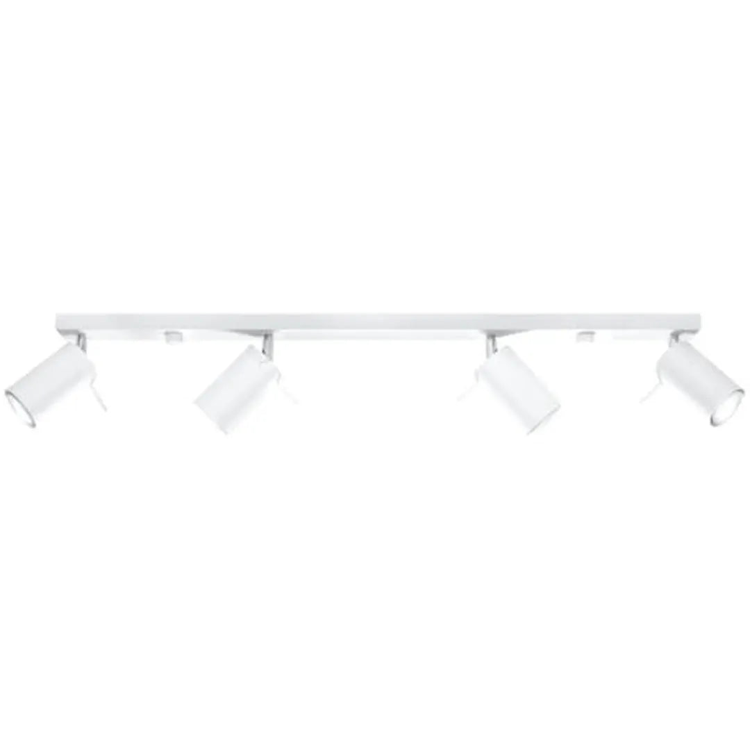 Witte Plafondlamp RING met 4 Lichtpunten – Moderne Designlamp voor Woonkamer, Keuken of Hal