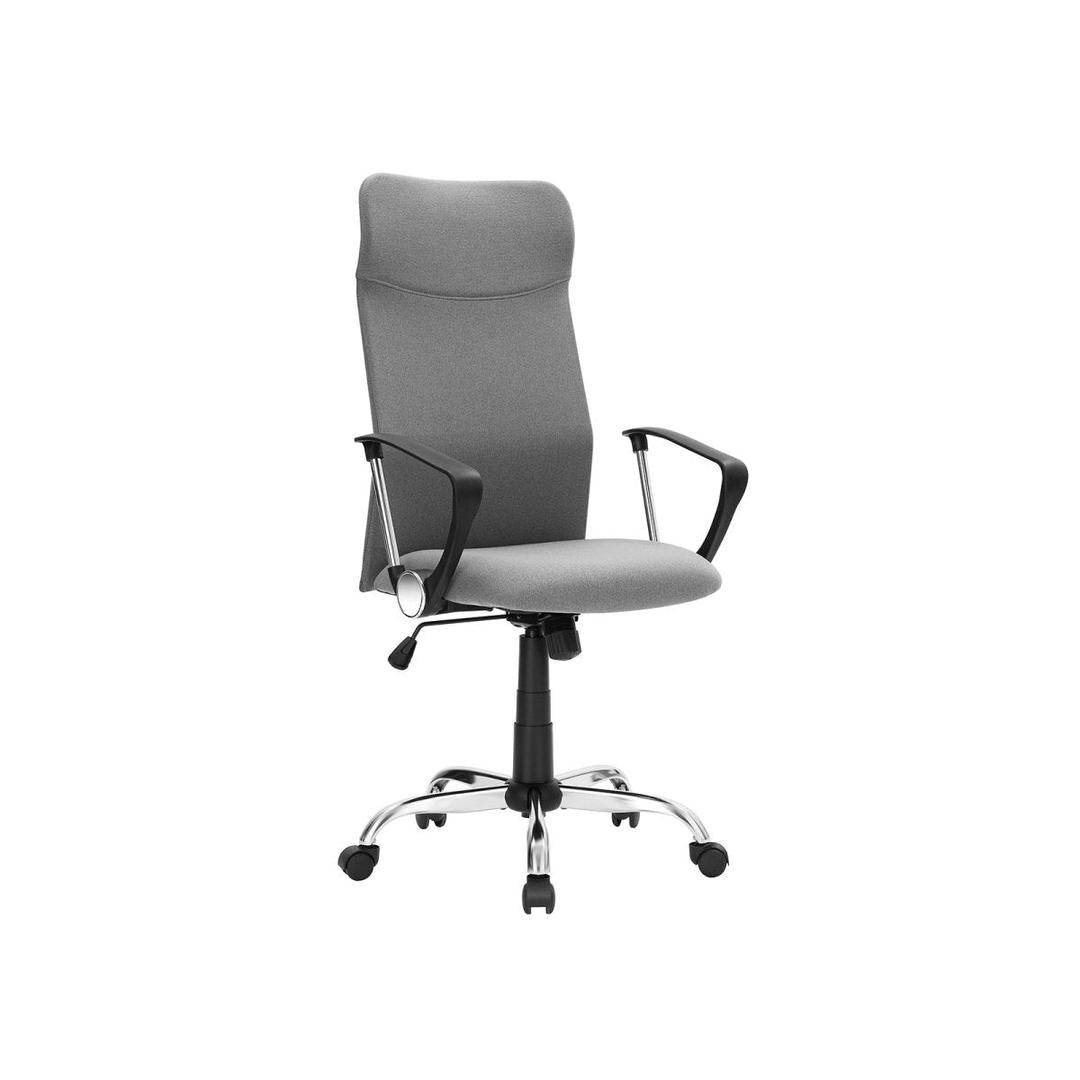 Ergonomische bureaustoel met comfortabele stofbekleding – verstelbare kantoorstoel – steun voor rug en nek