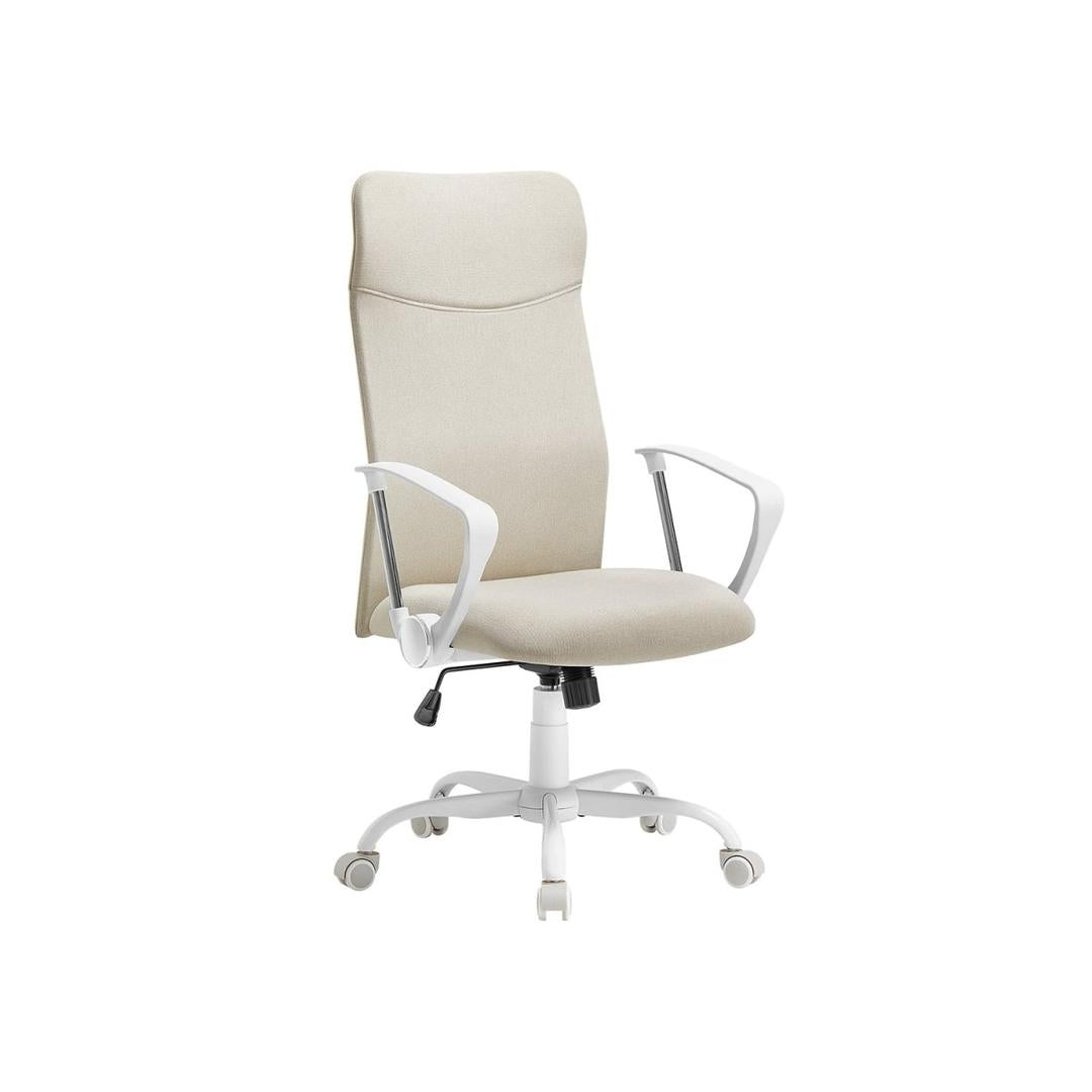 Ergonomische bureaustoel met comfortabele stofbekleding – verstelbare kantoorstoel – steun voor rug en nek