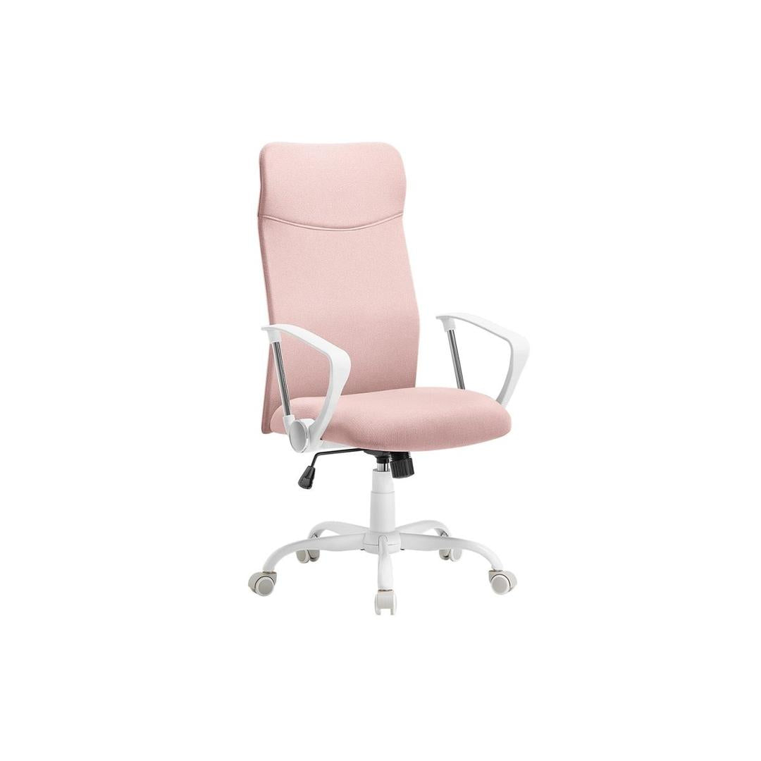 Ergonomische bureaustoel met comfortabele stofbekleding – verstelbare kantoorstoel – steun voor rug en nek