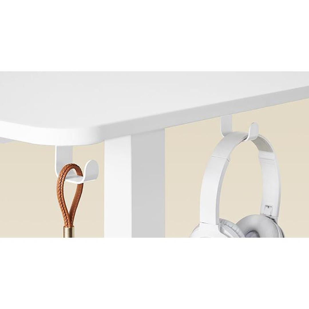 Elektrisch verstelbaar hoekbureau – L-vormig – 140 x 160 cm – met ingebouwd stopcontact en USB – geheugenfunctie – 72-120 cm hoogte verstelbaar