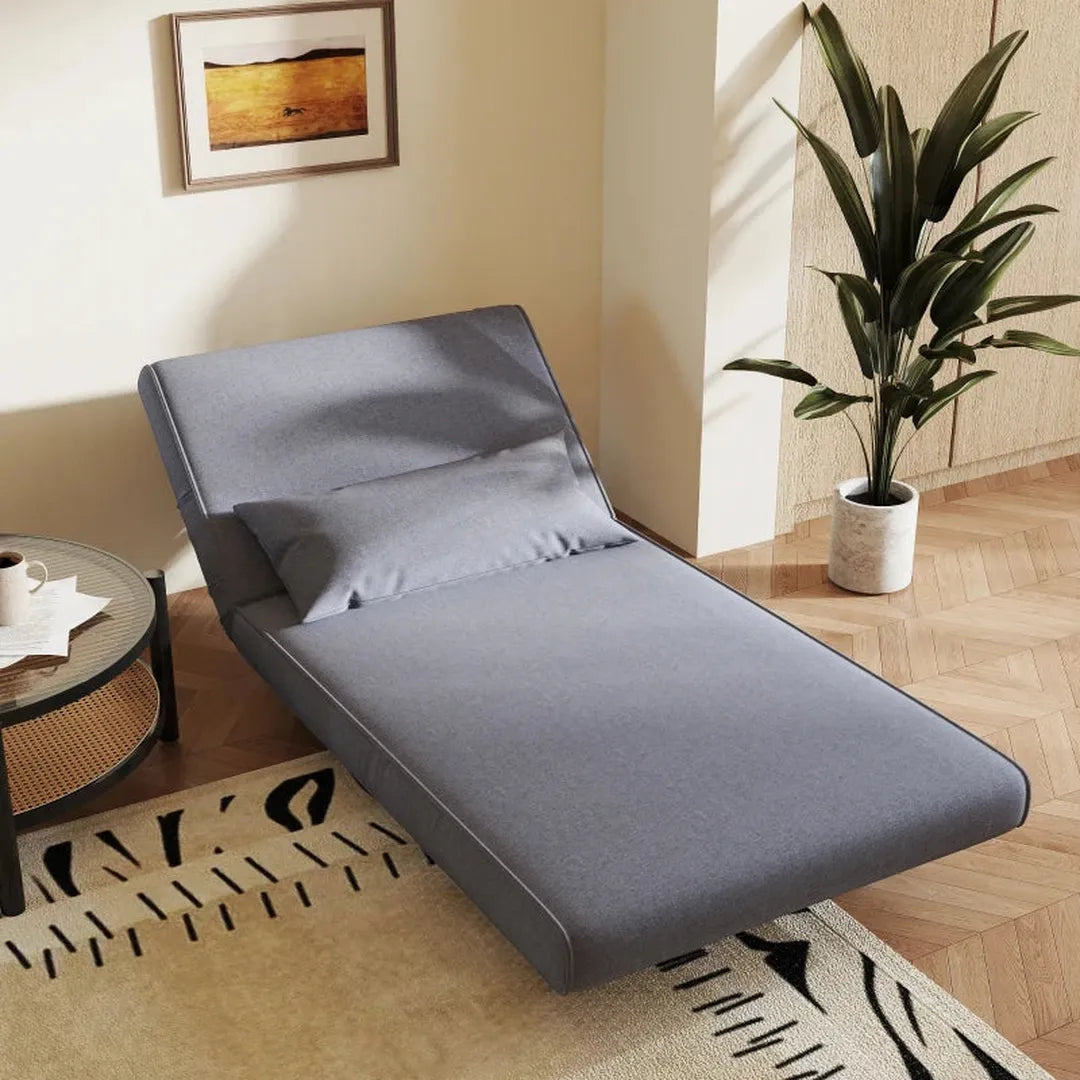 Sofa bed – inklapbaar – verstelbare rugleuning – Nordic design – linnen stof – 94 x 78 x 80 cm
