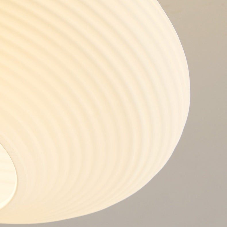 Farvik plafondlamp van hout, glas – vooraanzicht