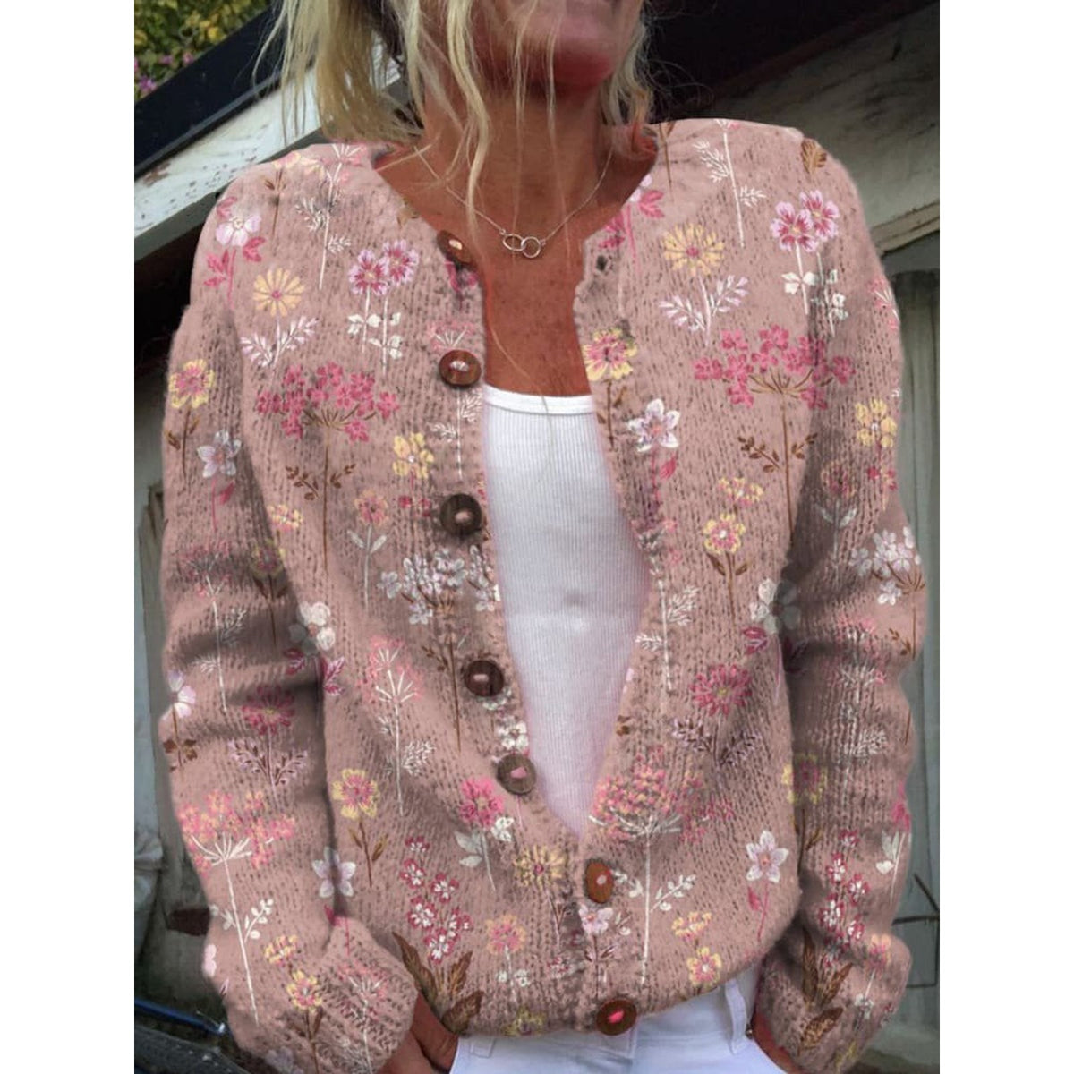 cardigan in multikleur 1 – in gebruik