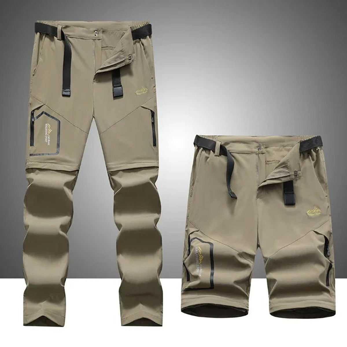 outdoorbroek in grijs – vooraanzicht